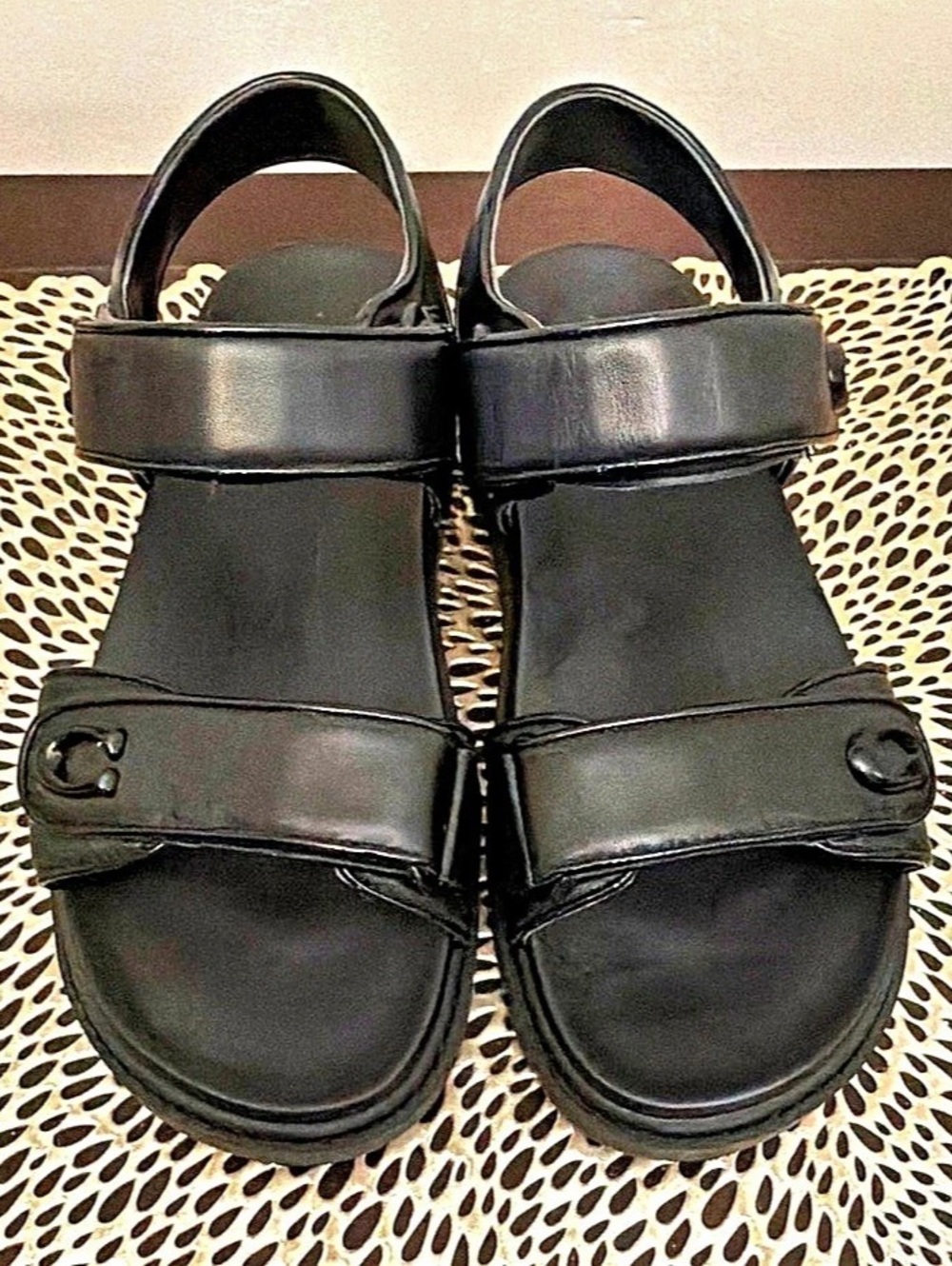 Coach Brynn Sandal Black Platform Sandals US 8